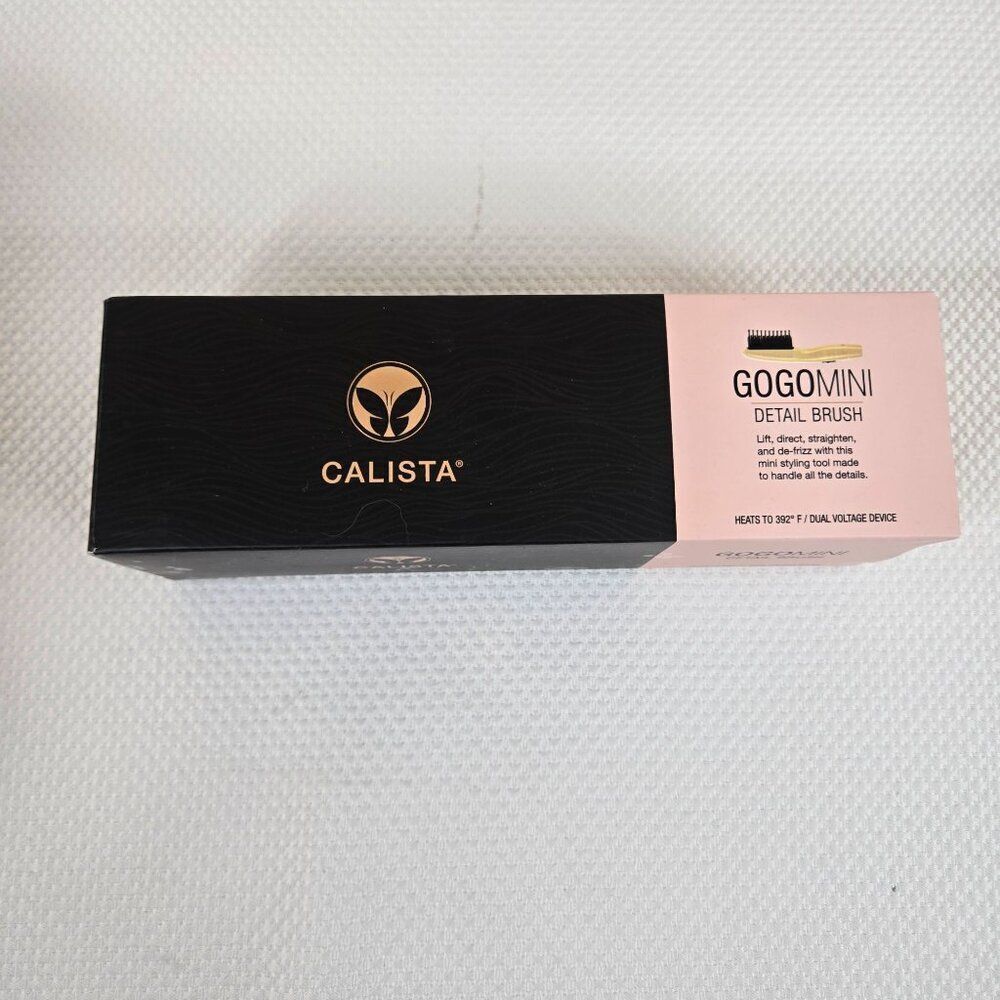 Calista GoGoMini Detail Brush 392°F Compact Dual Voltage Styling Tool Smoothing